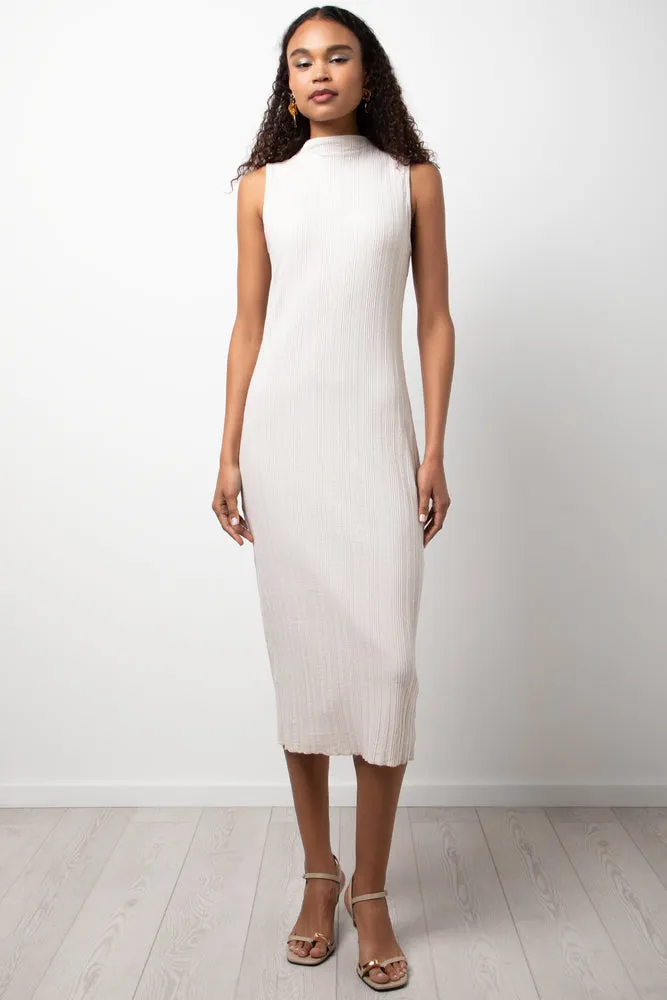 Sleeveless Column Dress Cream sold by Ackermas