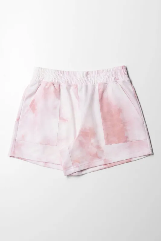 Tie Dye Shorts Lilac sold by Ackermas