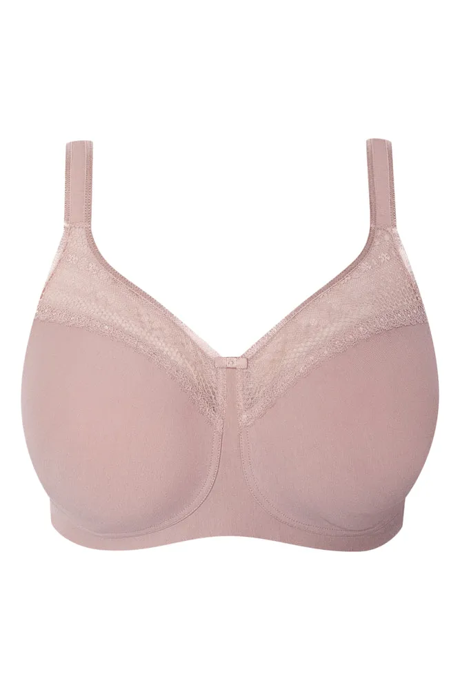 Cotton Wire Free Non Padded Bra Pink sold by Ackermas