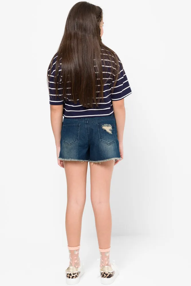 Cheeky Denim Shorts Blue sold by Ackermas product image thumbnail 4