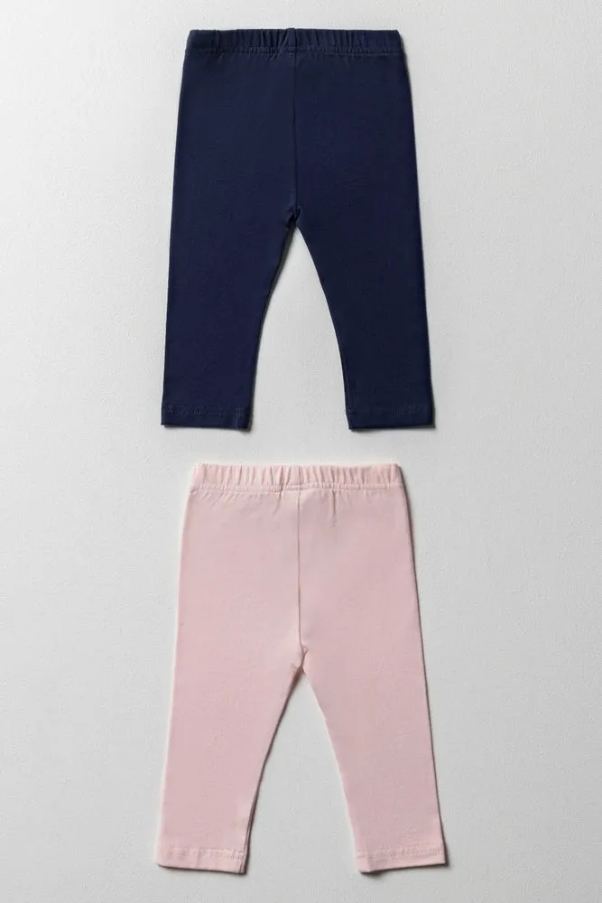 2 Pack Leggings Pink & Navy sold by Ackermas product image thumbnail 3