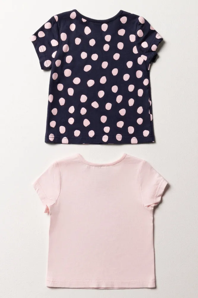 2 Pack T-Shirts Pink & Navy sold by Ackermas product image thumbnail 4