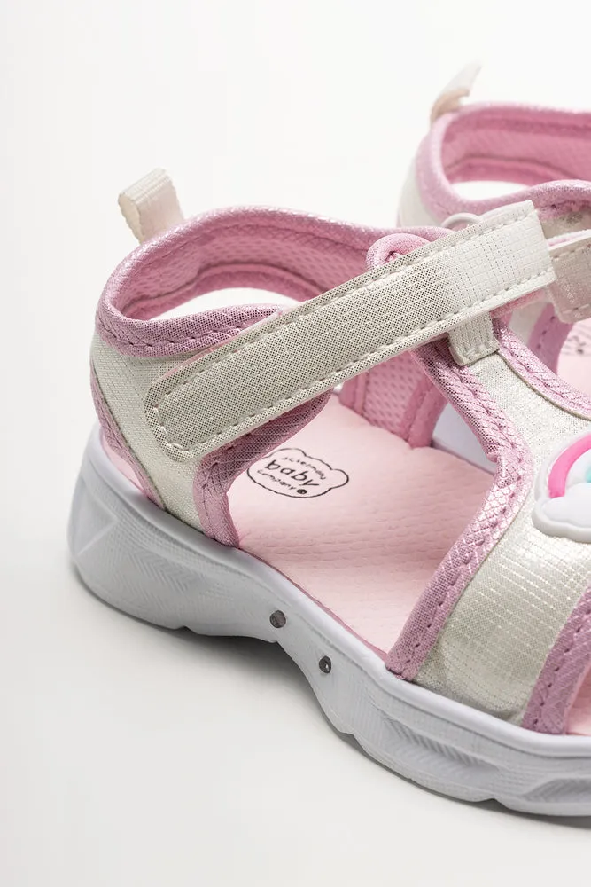 Rainbow Light Up Sandals White sold by Ackermas product image thumbnail 4