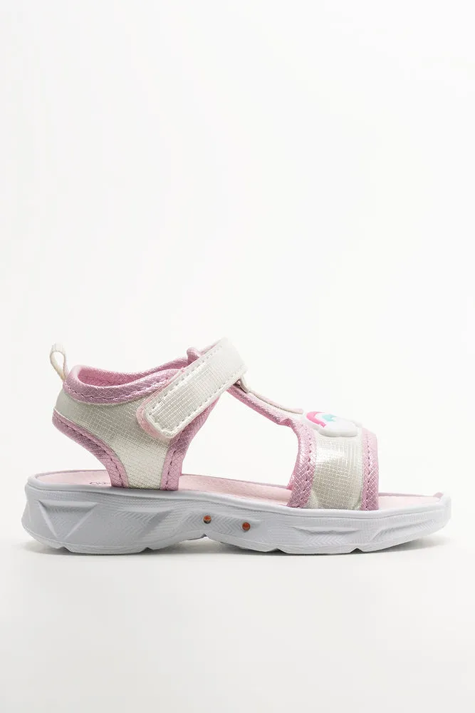 Rainbow Light Up Sandals White sold by Ackermas product image thumbnail 2