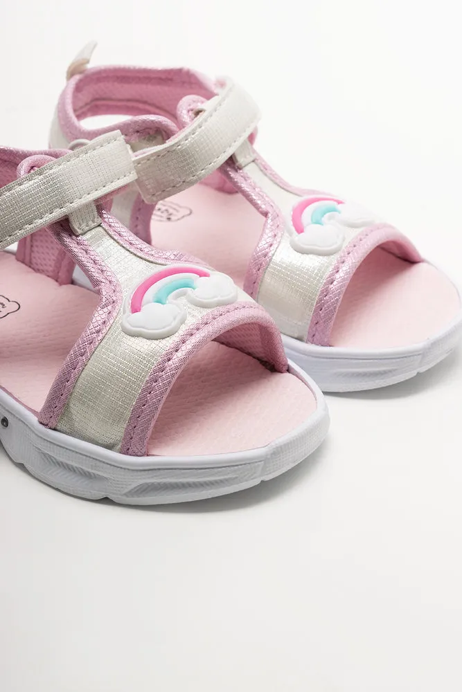 Rainbow Light Up Sandals White sold by Ackermas product image thumbnail 3