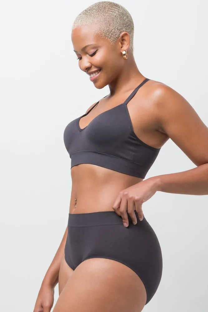 3 Pack Seam Free Panties Black Blue And Natural sold by Ackermas product image thumbnail 2