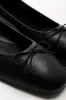 Square Toe Ballerina Pumps Black sold by Ackermas