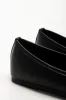 Square Toe Ballerina Pumps Black sold by Ackermas