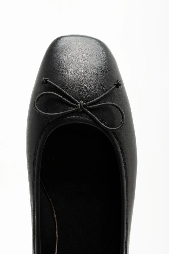 Square Toe Ballerina Pumps Black sold by Ackermas product image thumbnail 5