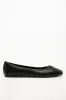 Square Toe Ballerina Pumps Black sold by Ackermas