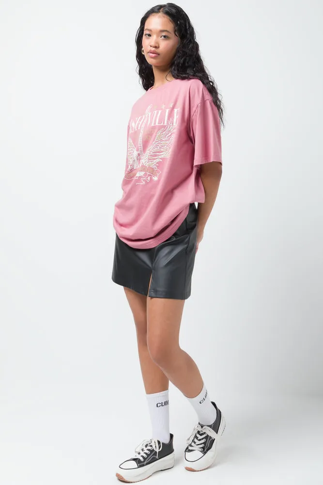 Oversized Graphic T-Shirt Pink sold by Ackermas product image thumbnail 2