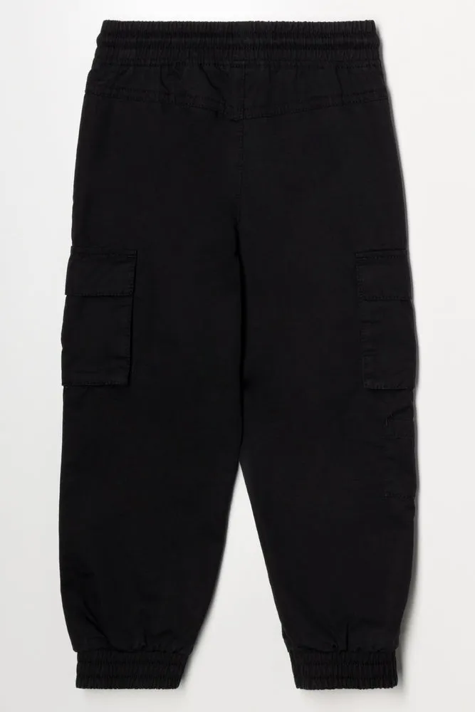 Cargo Joggers Black sold by Ackermas product image thumbnail 3