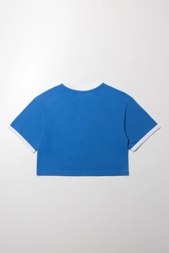 Boxy T-Shirt Blue sold by Ackermas product image thumbnail 3