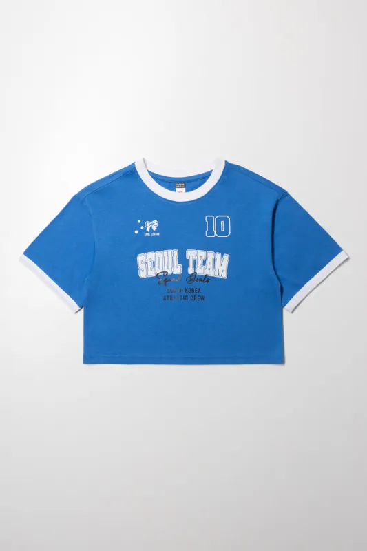 Boxy T-Shirt Blue sold by Ackermas