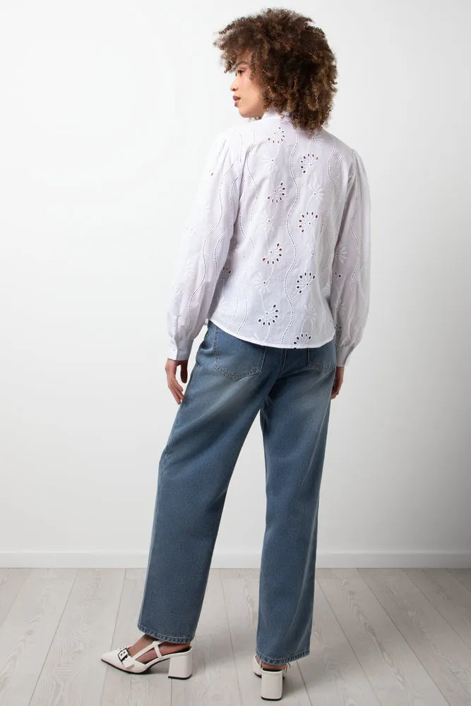 Anglaise Long Sleeve Shirt White sold by Ackermas product image thumbnail 3