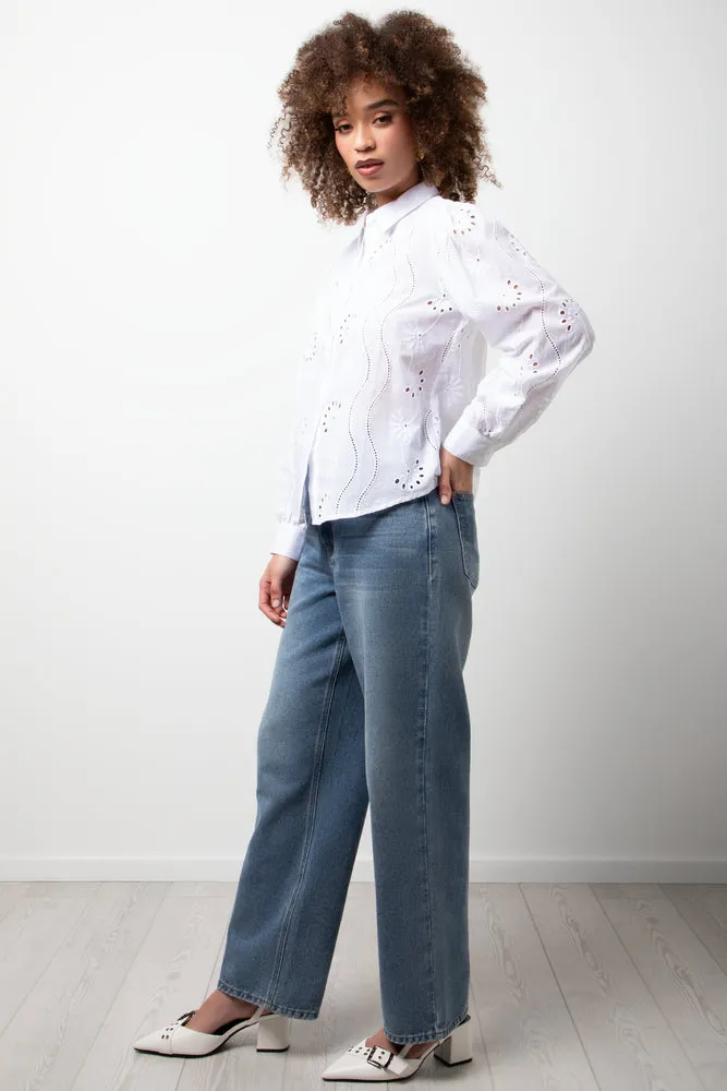 Anglaise Long Sleeve Shirt White sold by Ackermas product image thumbnail 2