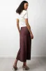 Satin Skirt Burgundy sold by Ackermas