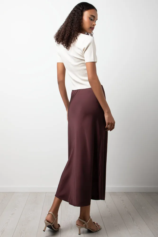 Satin Skirt Burgundy sold by Ackermas product image thumbnail 4