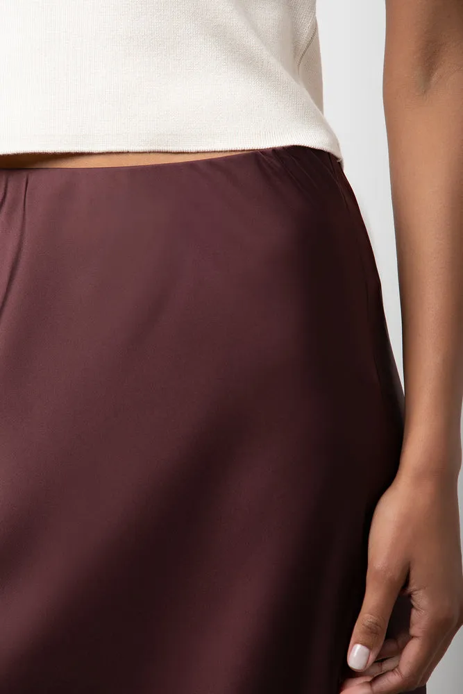 Satin Skirt Burgundy sold by Ackermas product image thumbnail 5
