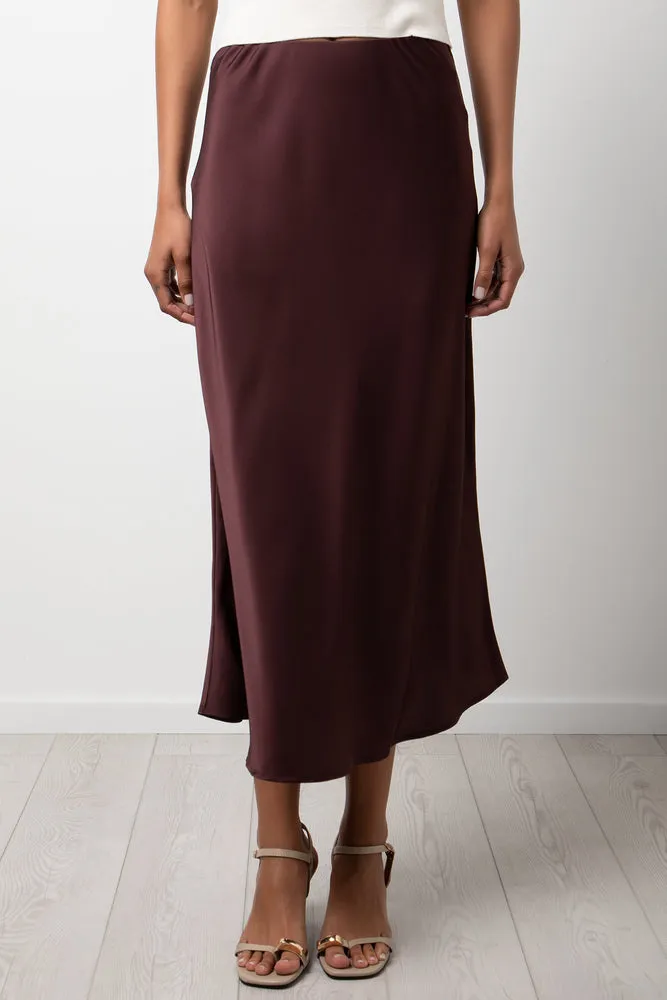 Satin Skirt Burgundy sold by Ackermas product image thumbnail 2
