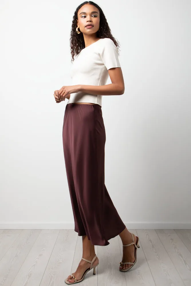 Satin Skirt Burgundy sold by Ackermas product image thumbnail 3