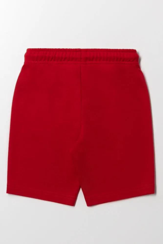 Knit Shorts Red sold by Ackermas product image thumbnail 3