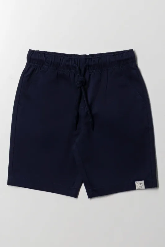 Knit Shorts Navy sold by Ackermas