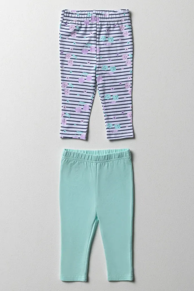 2 Pack Leggings Aqua sold by Ackermas