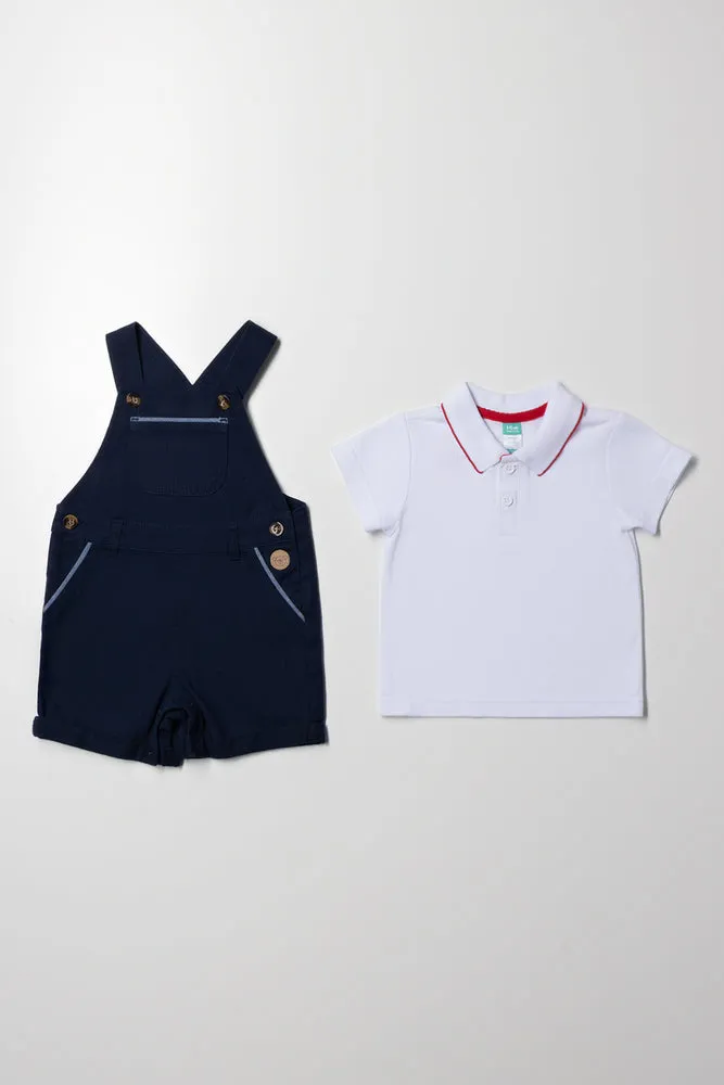Golfer Dungaree Set Navy sold by Ackermas product image thumbnail 3