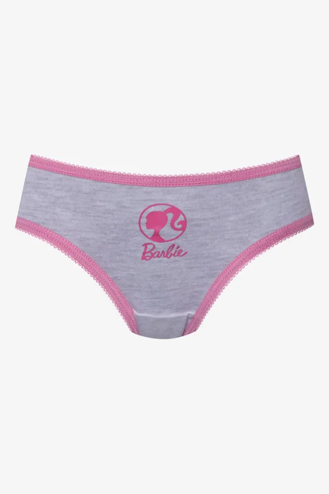 Barbie 3 Pack Bikini Panties Pink And Grey sold by Ackermas product image thumbnail 3