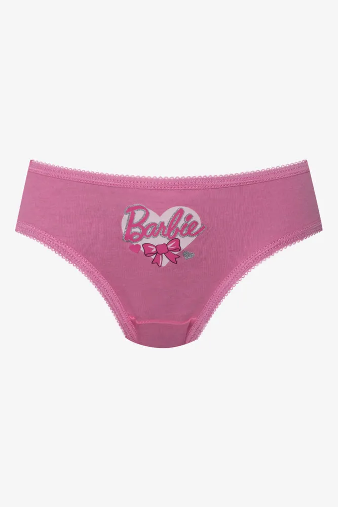 Barbie 3 Pack Bikini Panties Pink And Grey sold by Ackermas product image thumbnail 4