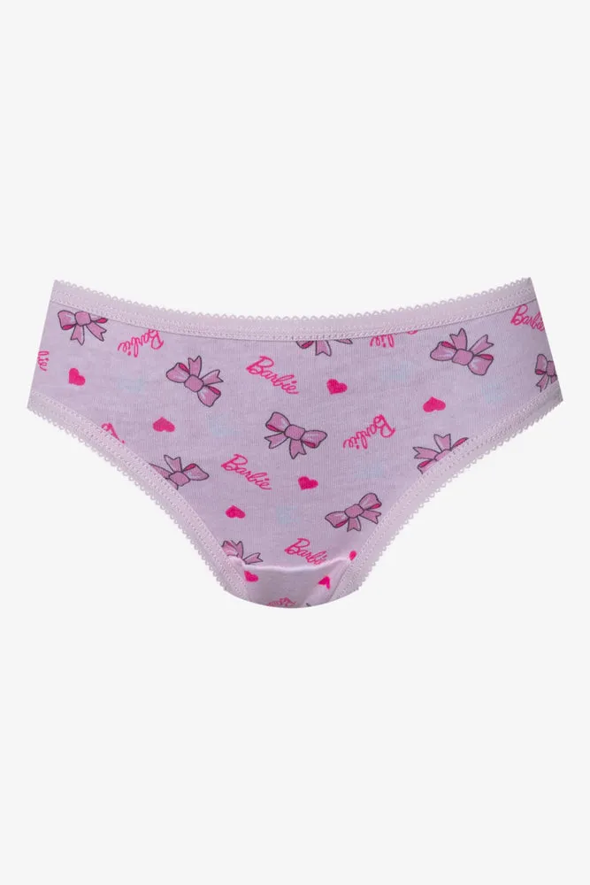 Barbie 3 Pack Bikini Panties Pink And Grey sold by Ackermas product image thumbnail 2