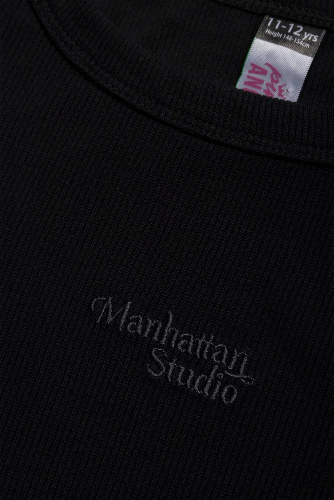 Manhattan Rib Vest Black sold by Ackermas product image thumbnail 2