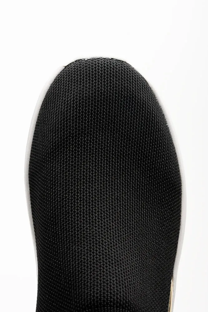 Knit With Metal Trim Trainers Black sold by Ackermas product image thumbnail 5