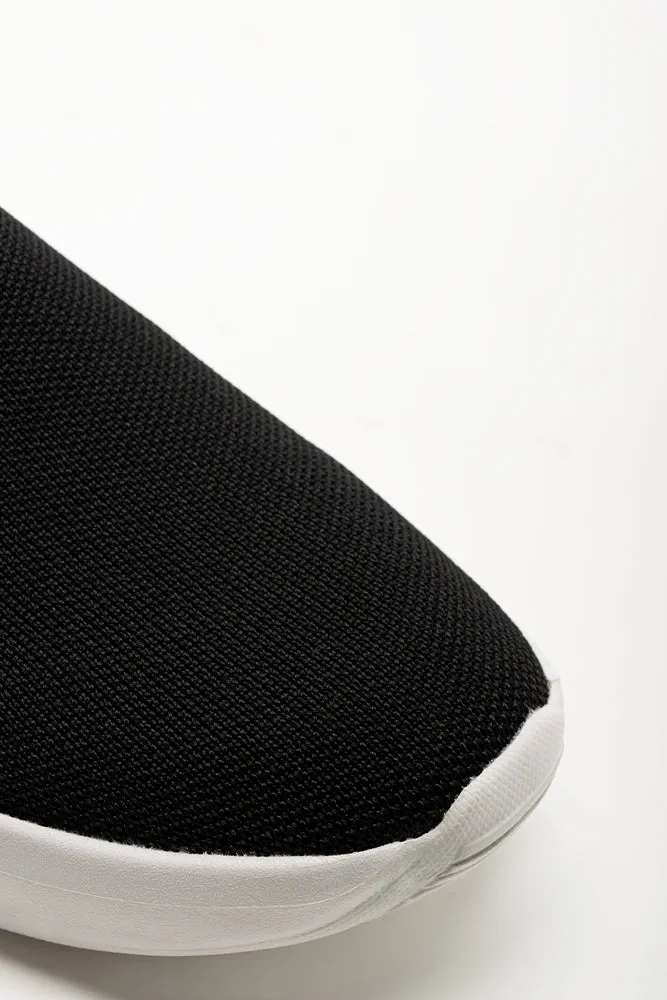 Knit With Metal Trim Trainers Black sold by Ackermas product image thumbnail 3