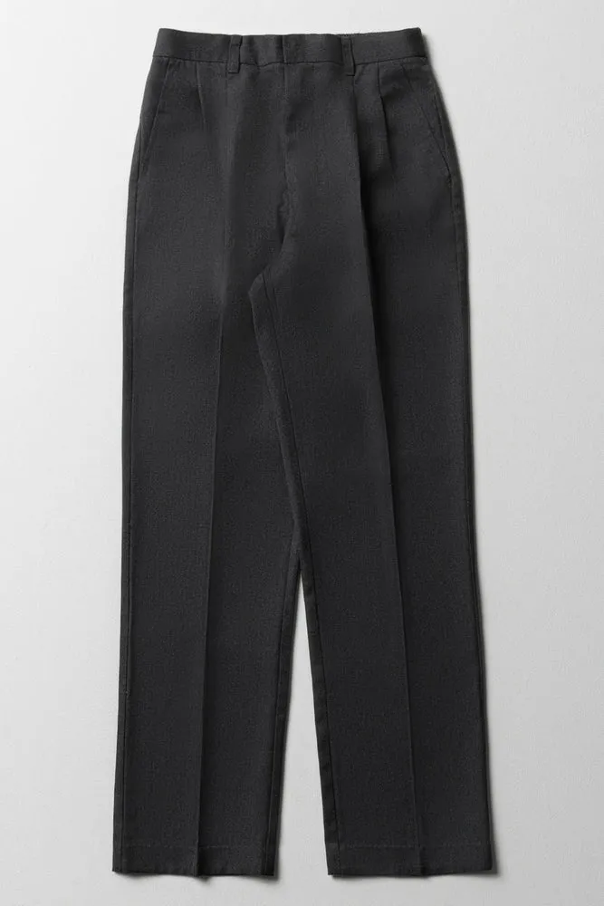 Boys School Plus Fit Pants Grey sold by Ackermas