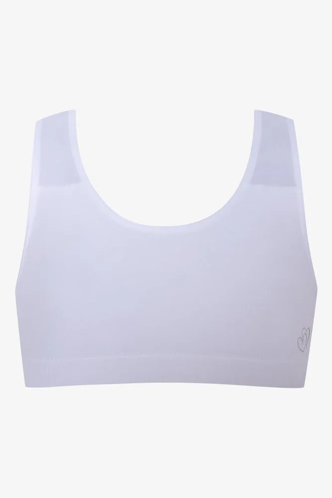 2 Pack Seamfree Racerback Bras Black And White sold by Ackermas product image thumbnail 3