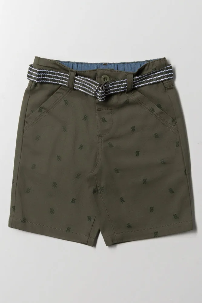 SHORTS CHINO WITH BELT FATIGUE sold by Ackermas