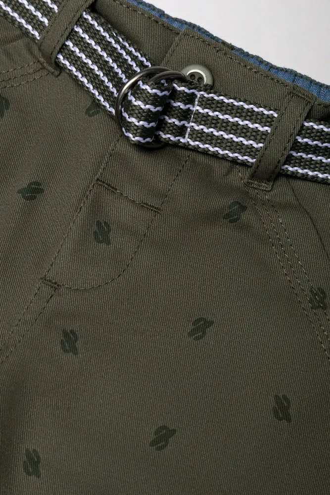 SHORTS CHINO WITH BELT FATIGUE sold by Ackermas product image thumbnail 2