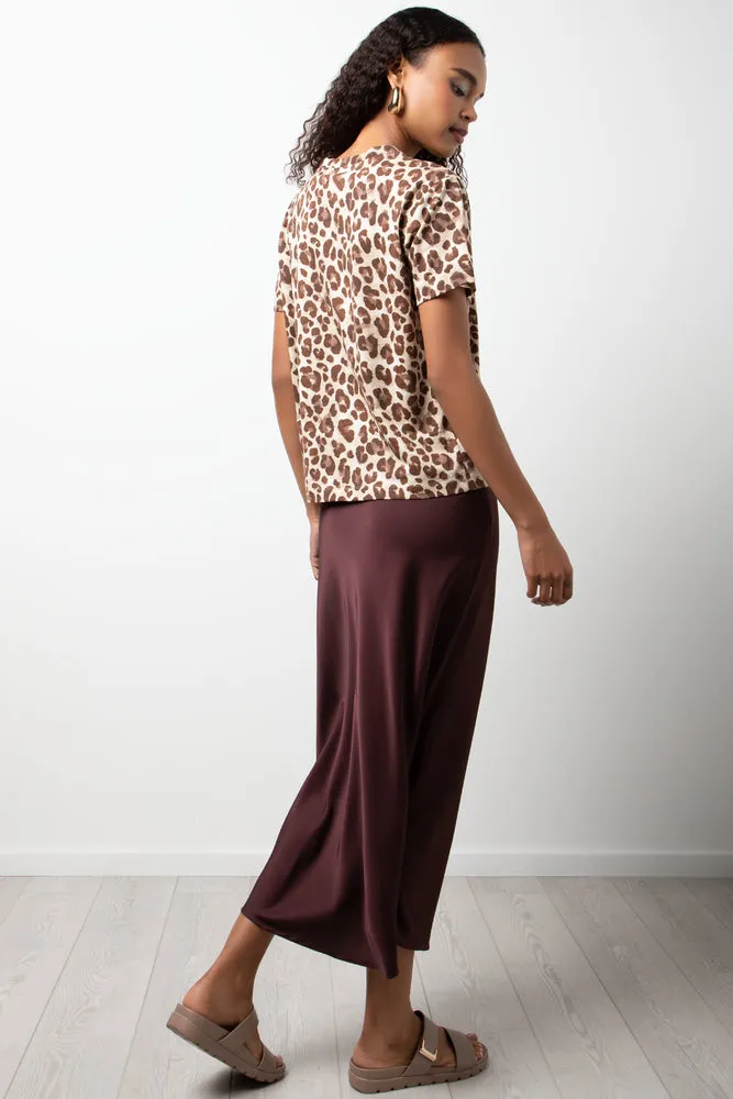 Leopard Short Sleeve T-Shirt Natural sold by Ackermas product image thumbnail 3