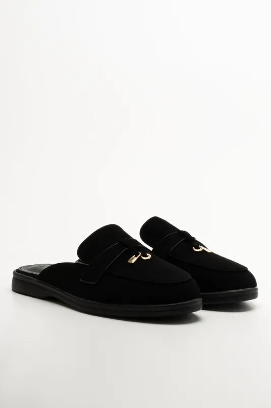Mule Loafer Black sold by Ackermas