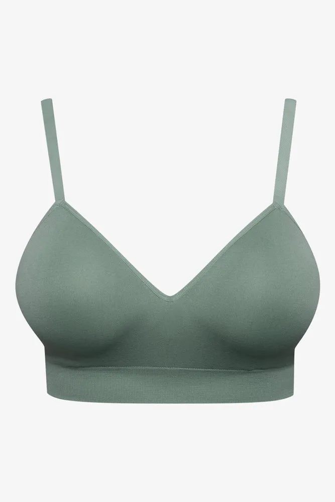 Seamfree Bralette Green sold by Ackermas