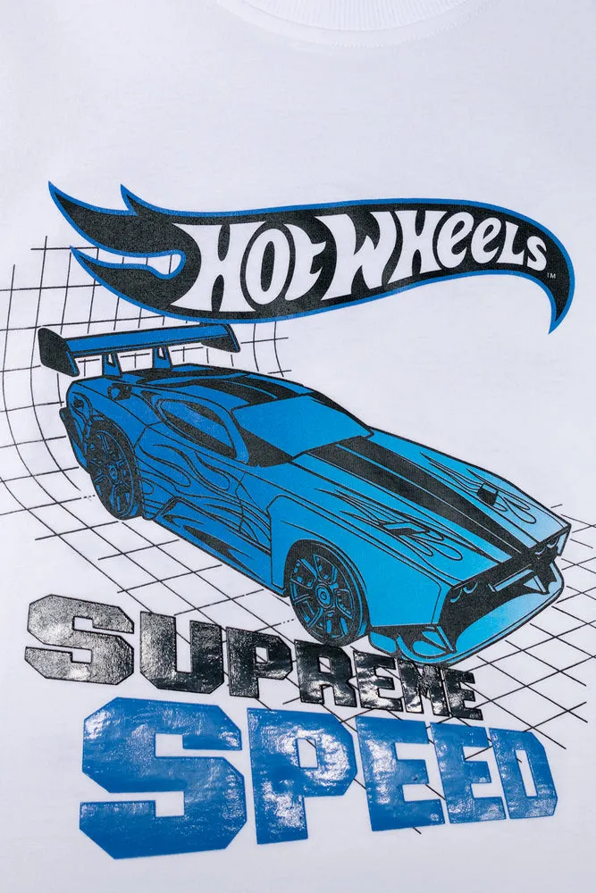 Hot Wheels T-Shirt White sold by Ackermas product image thumbnail 2
