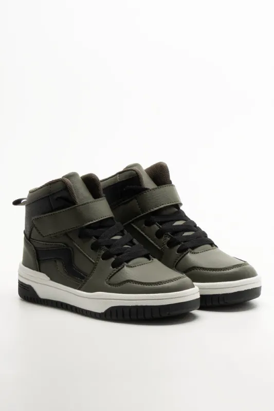 Skate High Top Sneakers Green sold by Ackermas