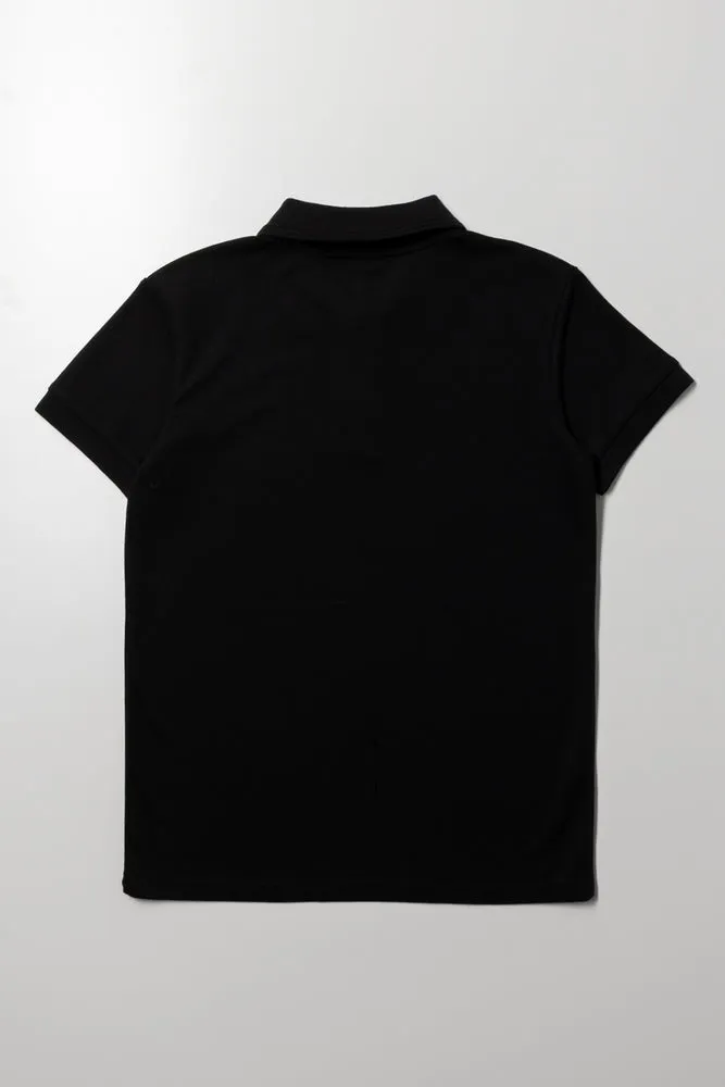 Textured Collar Golfer Black sold by Ackermas product image thumbnail 3