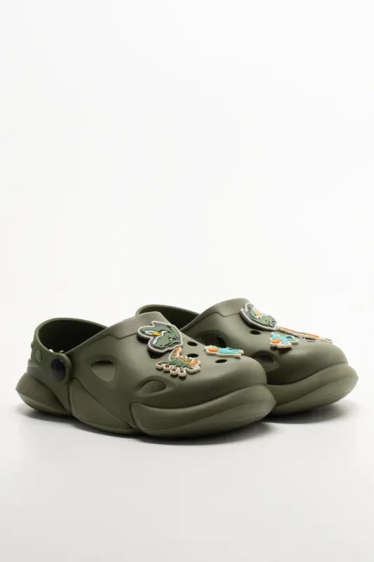 Clogs With Charms Green sold by Ackermas