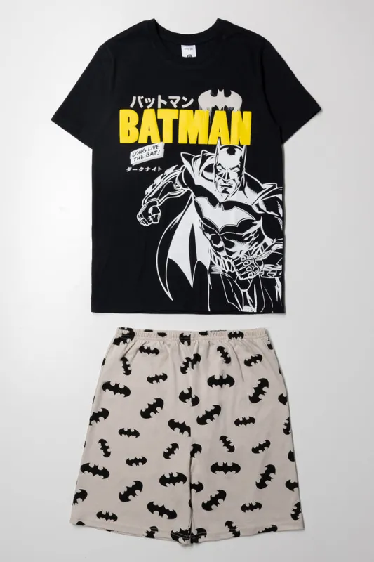 Batman Short Sleeve Pyjamas Black sold by Ackermas