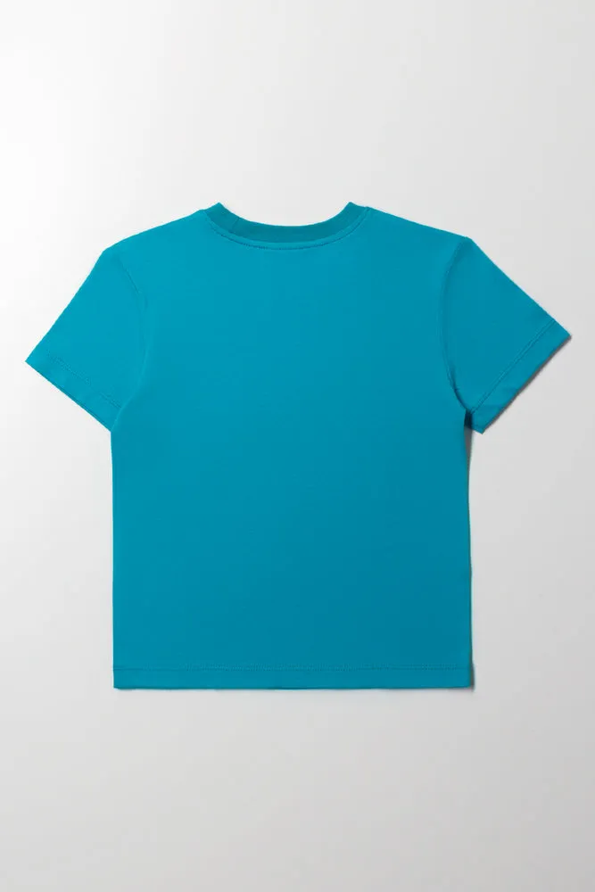 Miles Morales Short Sleeve T-Shirt Teal sold by Ackermas product image thumbnail 3