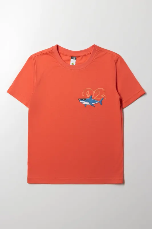 Shark T-Shirt Orange sold by Ackermas
