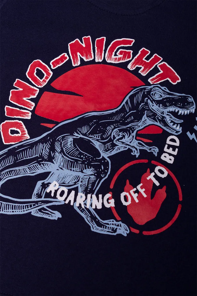 Dino Short Sleeve Pyjamas Navy sold by Ackermas product image thumbnail 2